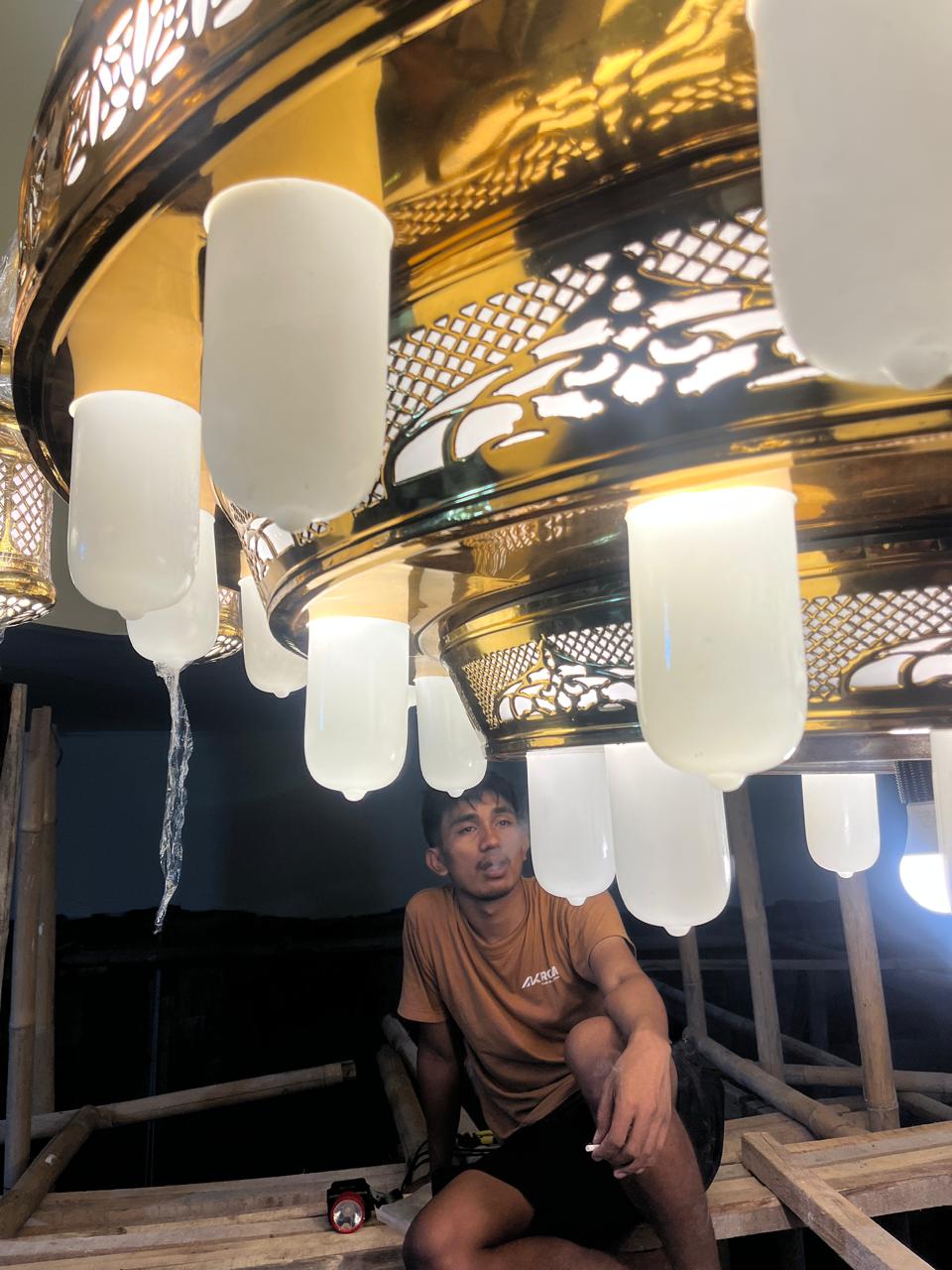 lampu masjid hias gantung