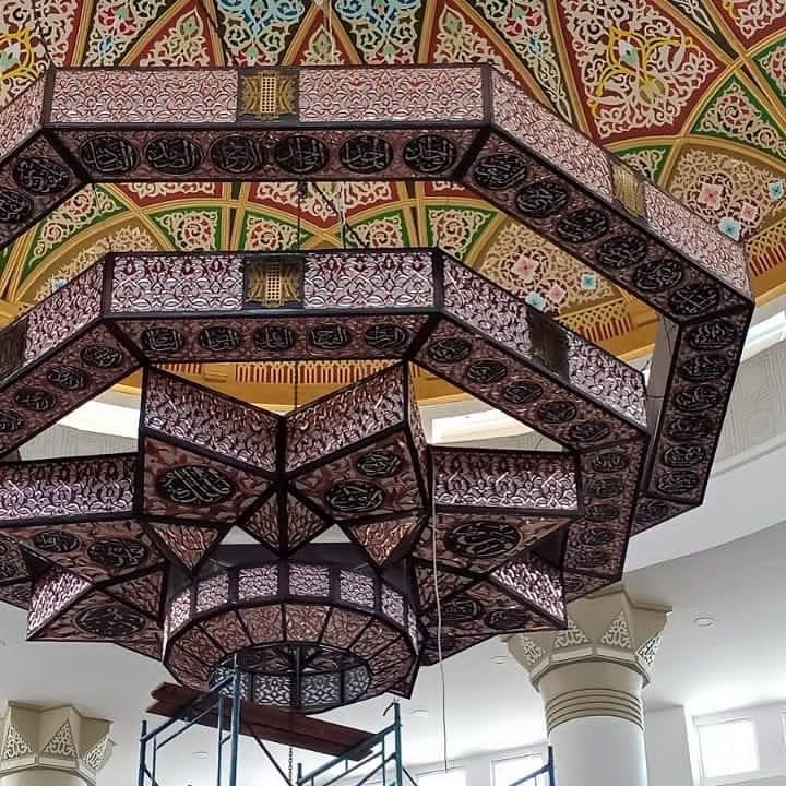 lampu gantung masjid custom
