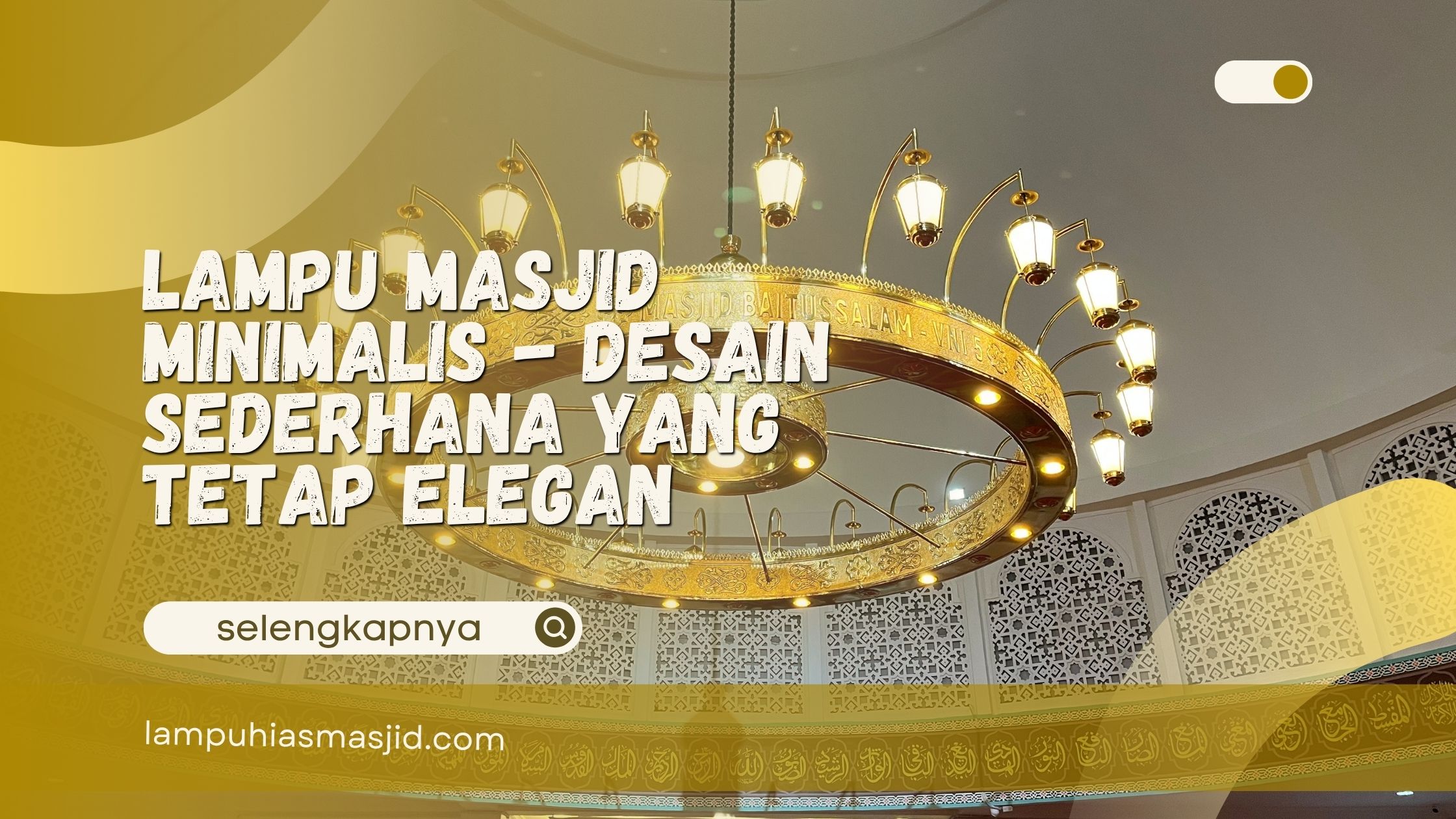 lampu masjid minimalis