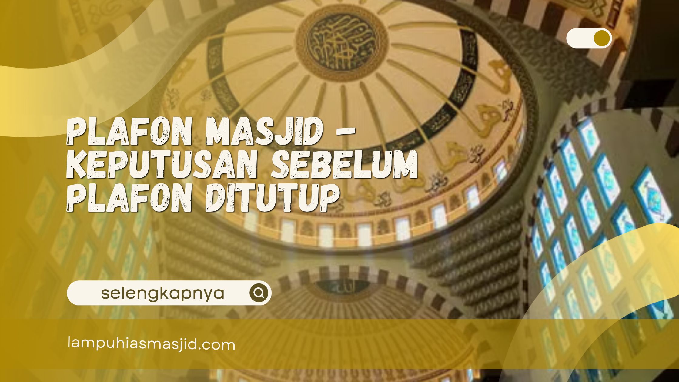 plafon masjid